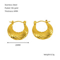 Titanium Steel Round Twist Stud Earrings High Sense - Norellé