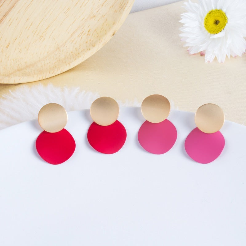 Morandi Contrast Earrings Korean Fashion Advanced - Norellé