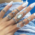 Women's Vintage Water Drop Diamond Ring Suit - Norellé