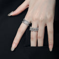 High-grade Light Luxury Non-fading Open Cold Style Bracelet Ring - Norellé
