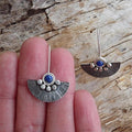 Ethnic Style Retro Semicircle Fan-shaped Metal Alloy Earrings - Norellé