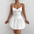 Women's Short Bud Skirt Drawstring Dress - Norellé