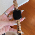 Simple Solid Color Metal Twist Watch Band - Norellé