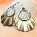 Fashion Leaf Two-tone Earrings - Norellé
