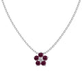 S925 Sterling Silver Necklace Women's Advanced Oval Water Foam 8A Heart-shaped Zircon Flower Horse Eye Clavicle Chain - Norellé
