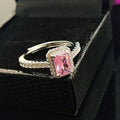 Korean Style Ornament Niche Personality Ladder T Square Zircon Open Ring - Norellé