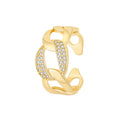 Creative Ring Opening Adjustable Woven Copper Inlaid Zircon - Norellé