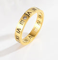 Titanium Steel 18K Gold-plated European And American Moissanite Couple Wedding Ring - Norellé