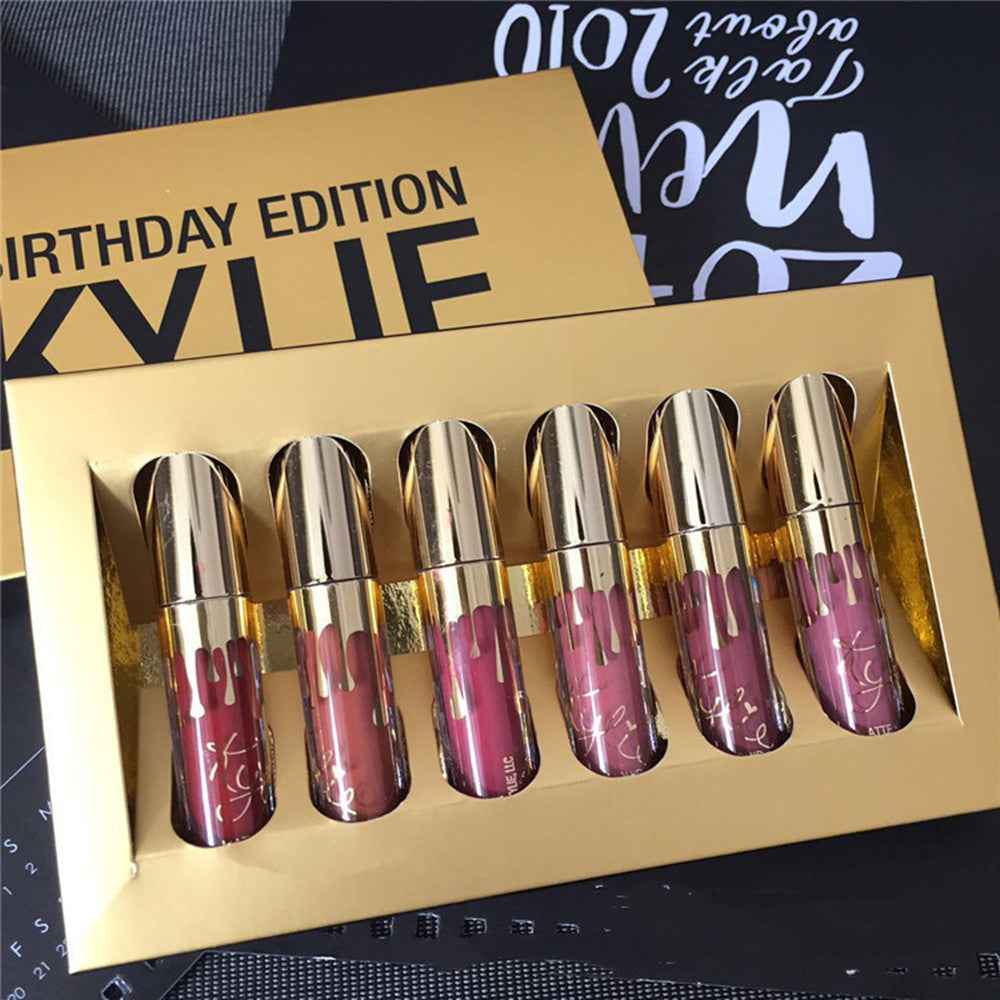 Gold 6 Lip Colors Kelly Kim Birthday Edition Non-stick Cup - Norellé