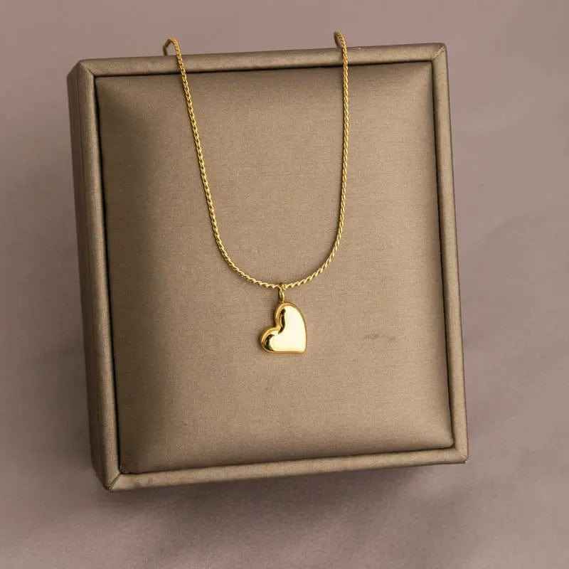Necklace,stainless Steel,with Heart - Norellé