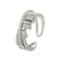 Diamond Oil-spot Glaze Flowers Ring - Norellé