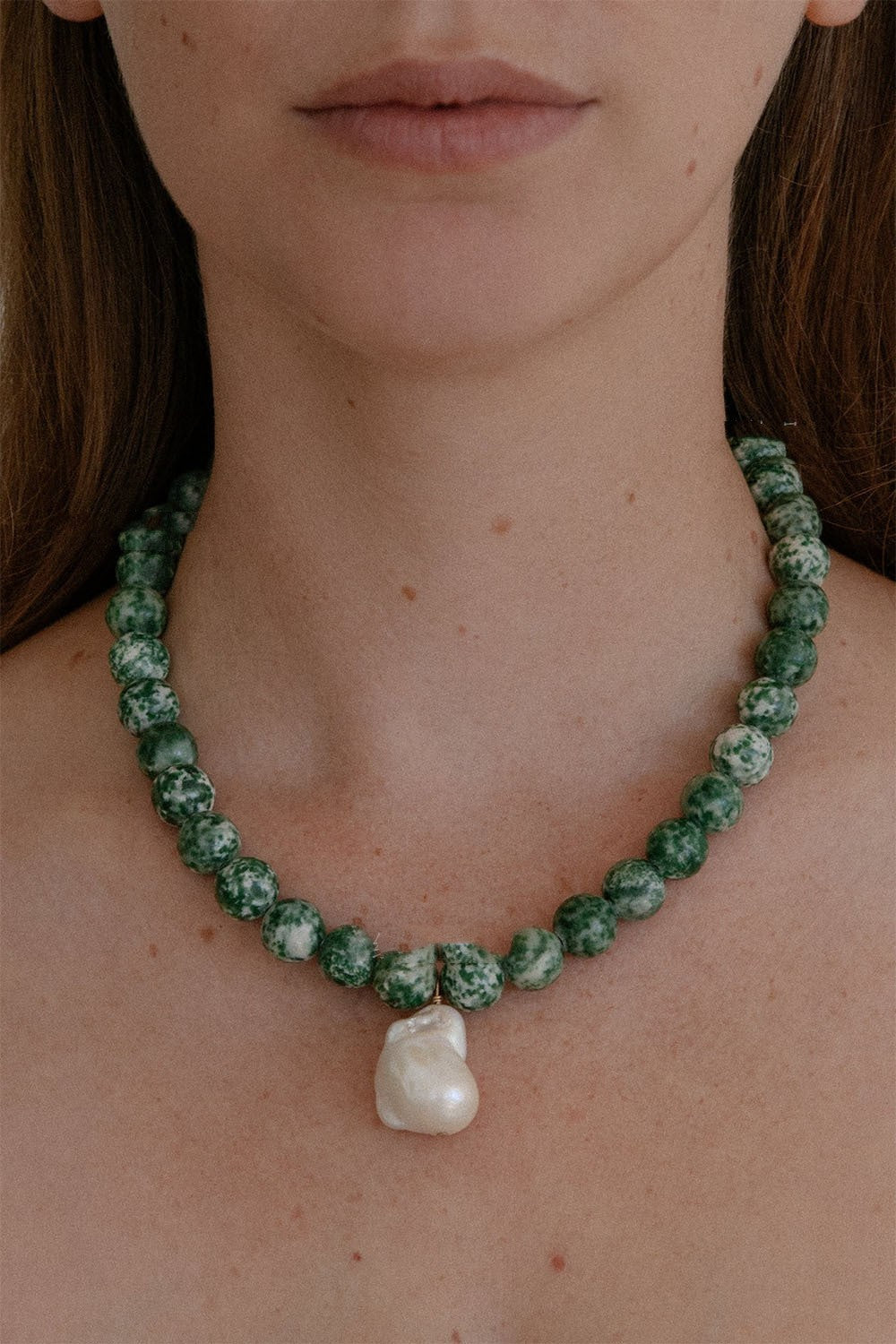 Natural Turquoise Beaded Necklace - Norellé