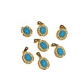 Retro Turquoise Necklace Shining Stars Blue Green Pine Hanging - Norellé