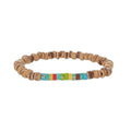 Simple Turquoise Wooden Bead Bracelet - Norellé