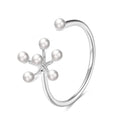 Diamond Oil-spot Glaze Flowers Ring - Norellé