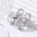 Creative Personality Drop-shaped Alloy Oval Earrings - Norellé