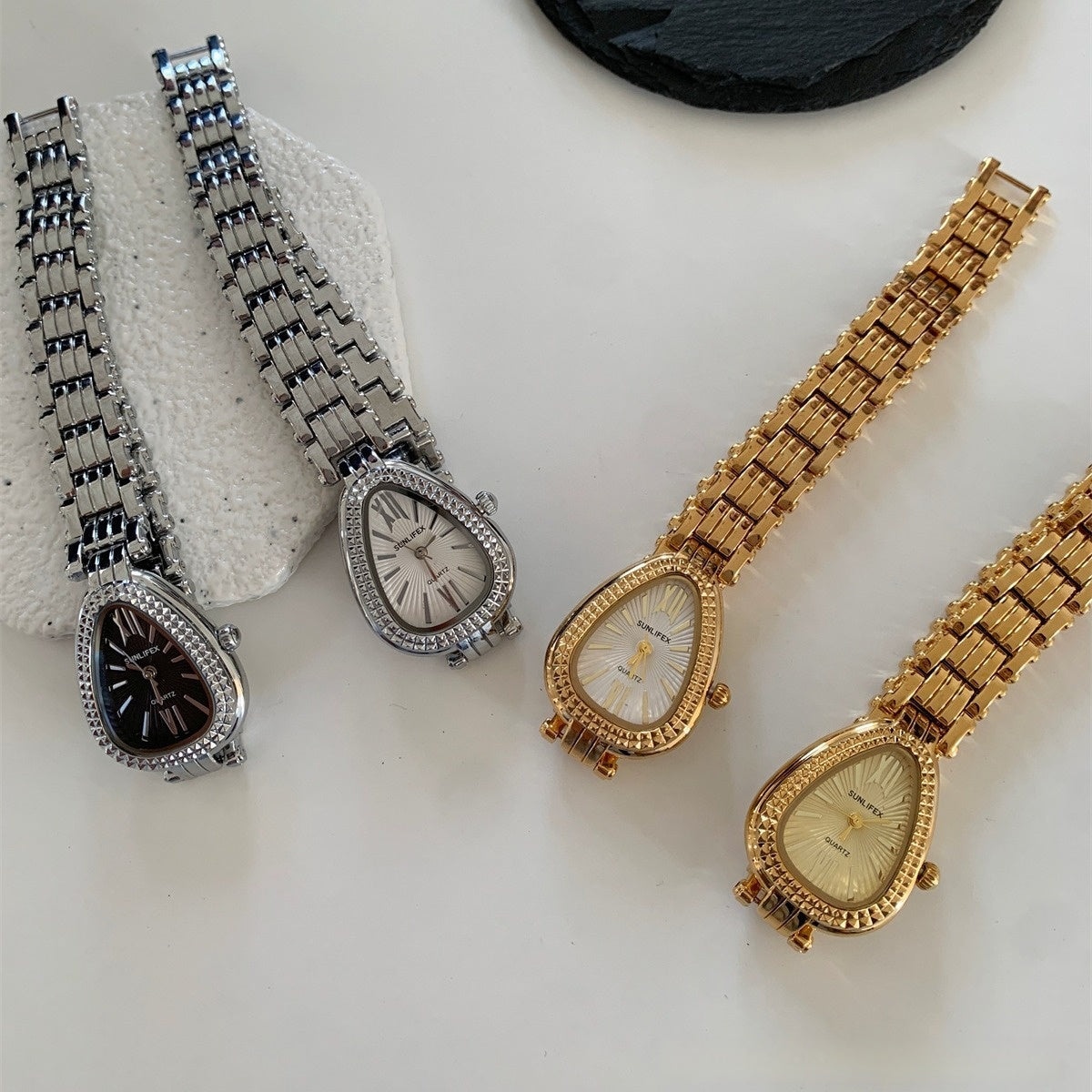 Golden Snake Head Gorgeous Chain Watch Women - Norellé