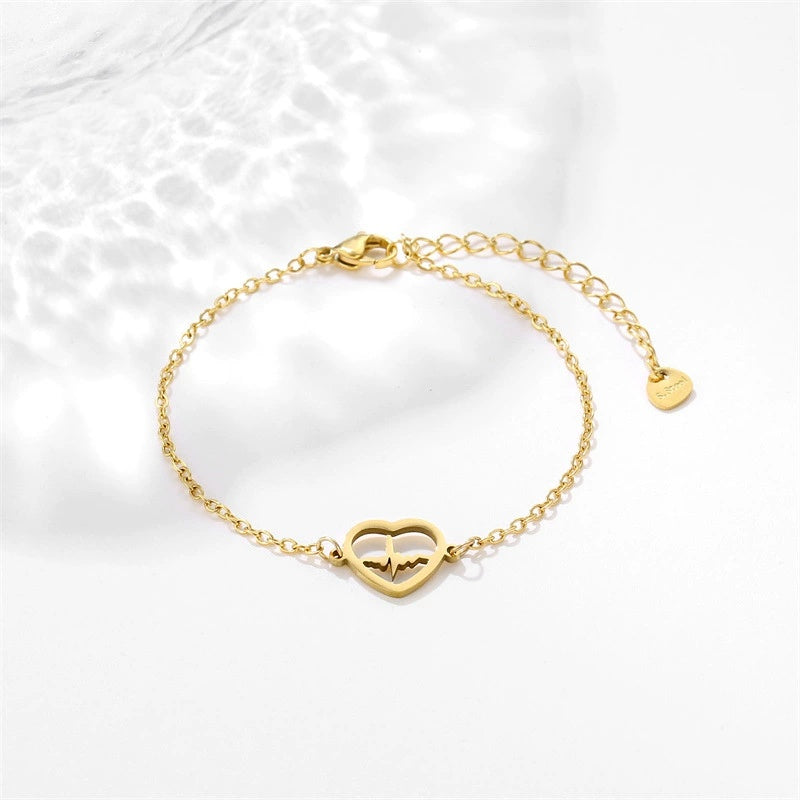 Women's Heart-shaped ECG Bracelet Versatile Hand Jewelry - Norellé