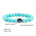 Black Stone Tiger Eye Bead Bracelet - Norellé