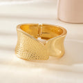 Personalized Hammered Irregular Gold Bracelet For Women - Norellé
