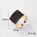 Retro Gemstone Affordable Luxury Fashion Open-end Personality Ring - Norellé