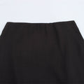 Women's Black Stitching Lace Sheath Skirt - Norellé