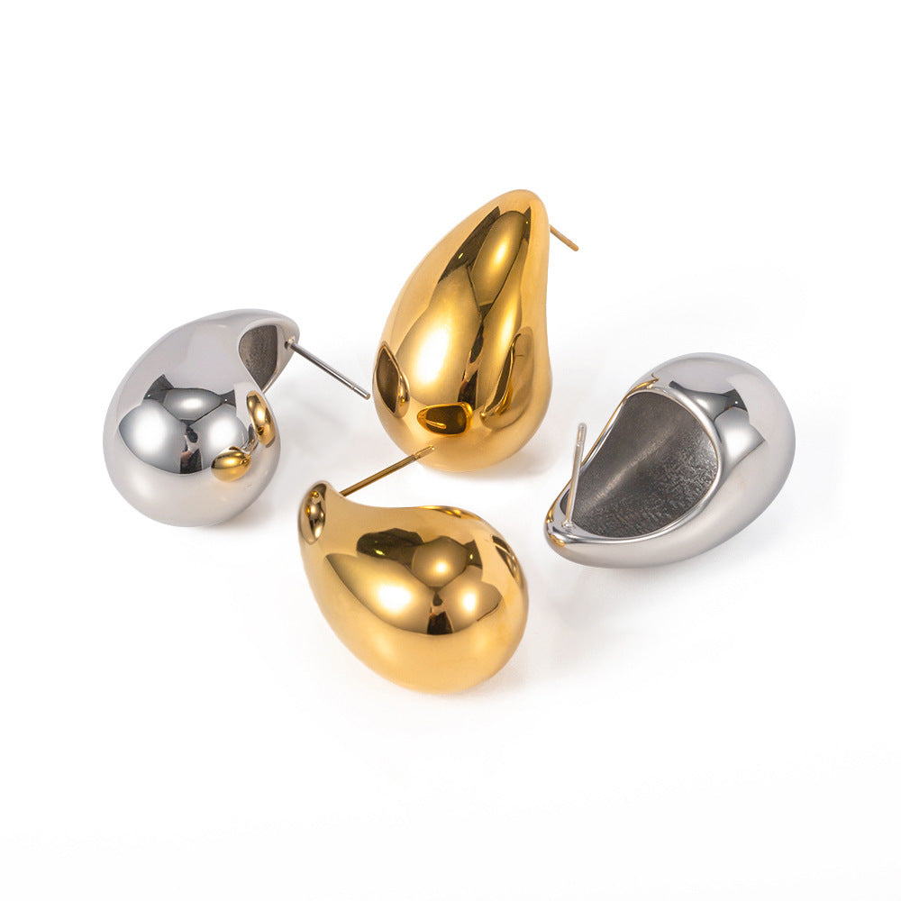 Simple 18K Gold Plated Women's Fashion Teardrop Water Drop Earrings - Norellé