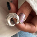 Open-end Personality Ring Women's Frosted Texture Moon Letters - Norellé