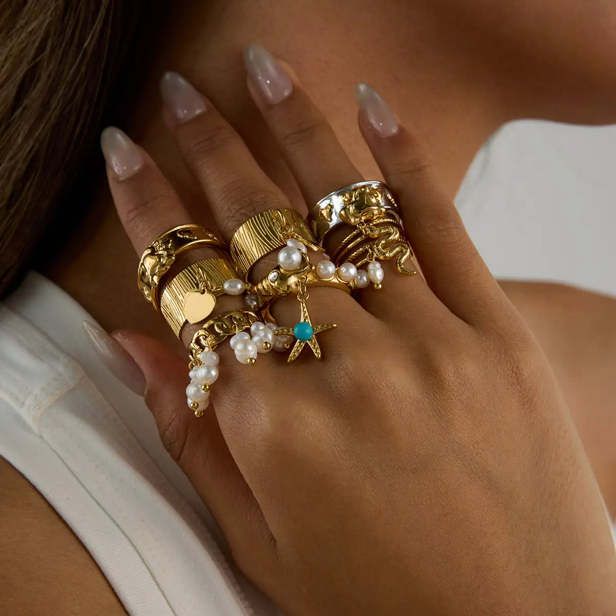 Stainless Steel Pendant Ring Titanium No Fading