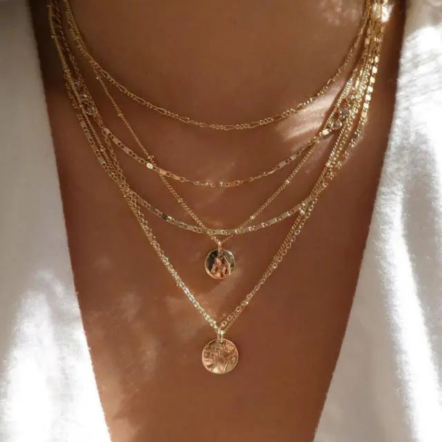 Multilayer Trend Elegant Jewelry Long Snake Chain Crystal - Norellé