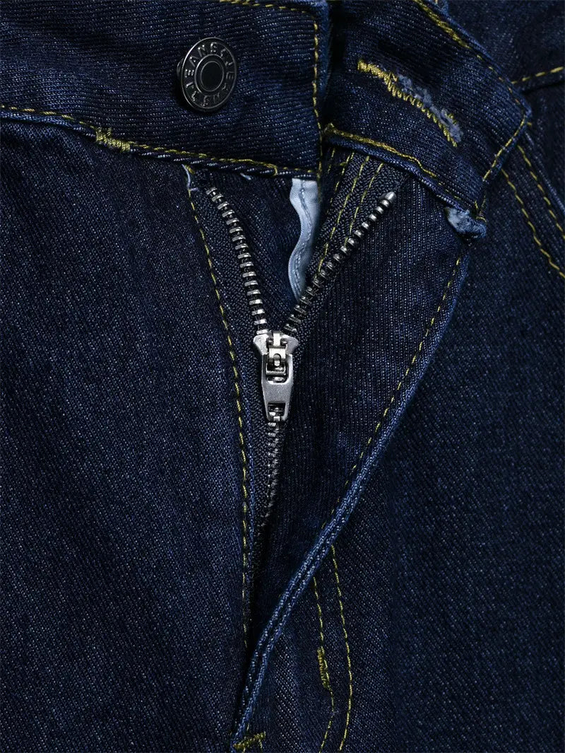 Fashion Loose Blue Denim 2-piece Set Vintage Long Sleeve Shirt Trousers