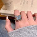 Fairy Temperamental High-grade Opening Adjustable Index Finger Ring - Norellé
