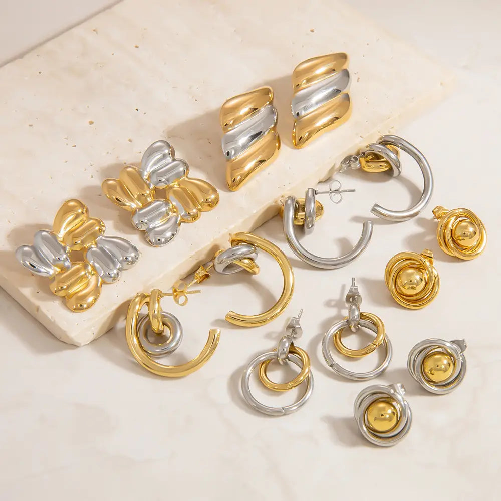 Titanium Steel Ear Studs Female