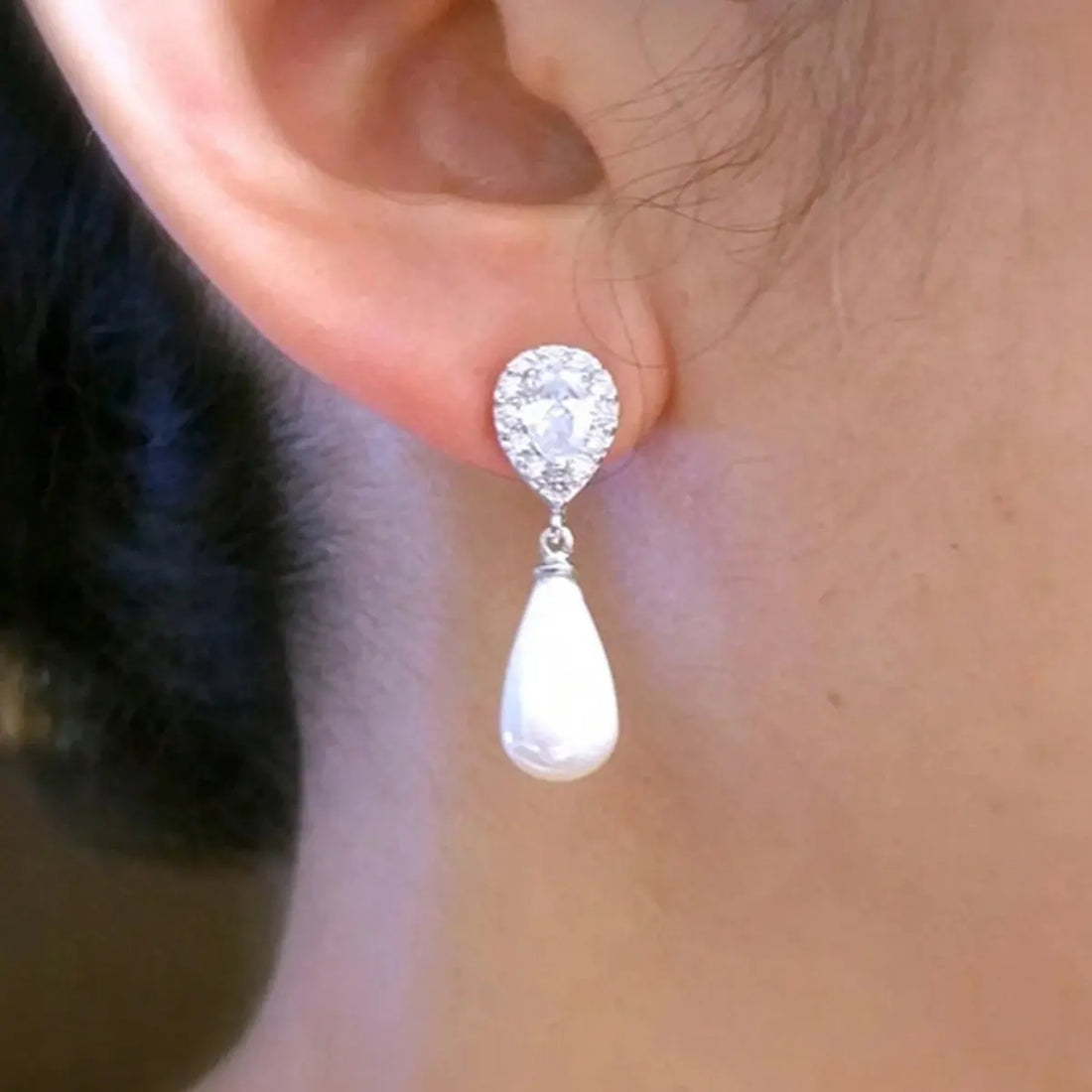 Water Drop Creative Drop Earrings Inlay - Norellé