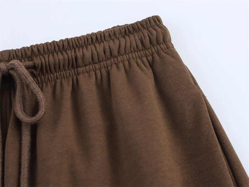 Short Sleeve Double-sided Cloth Sweater Pants