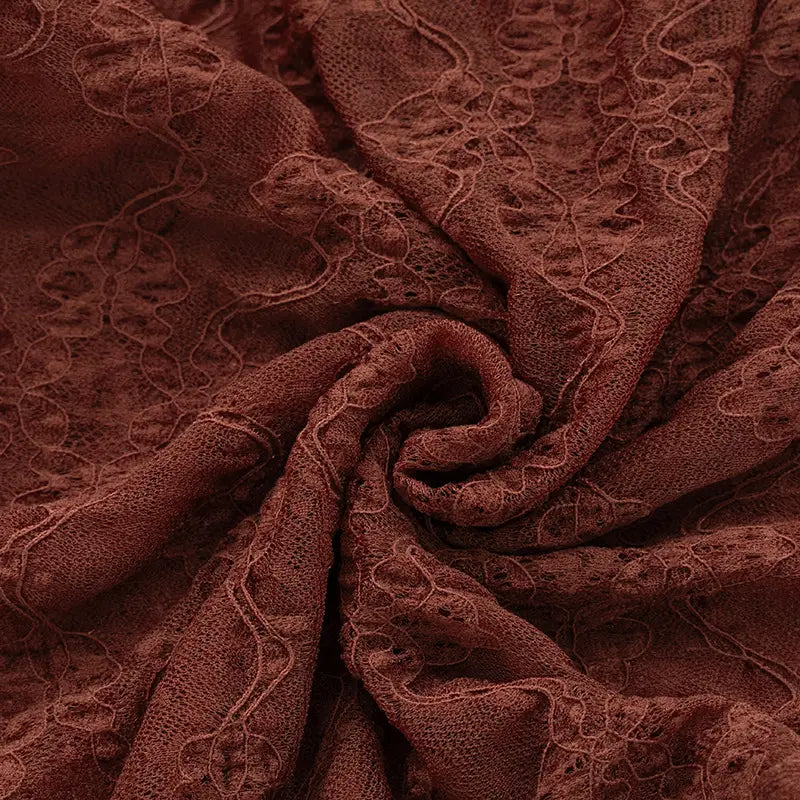 Women’s Mesh One-piece Dress Solid Color