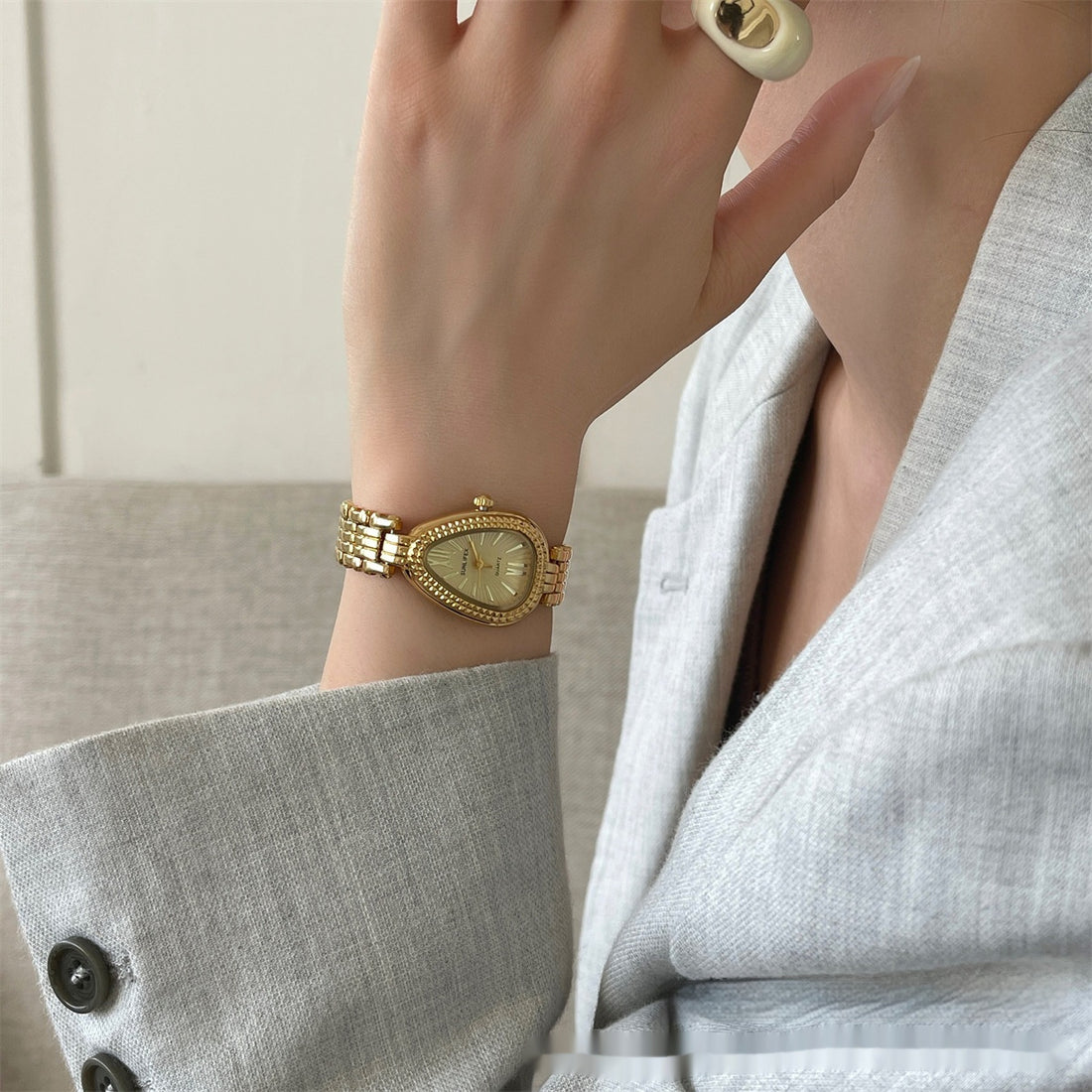Golden Snake Head Gorgeous Chain Watch Women - Norellé