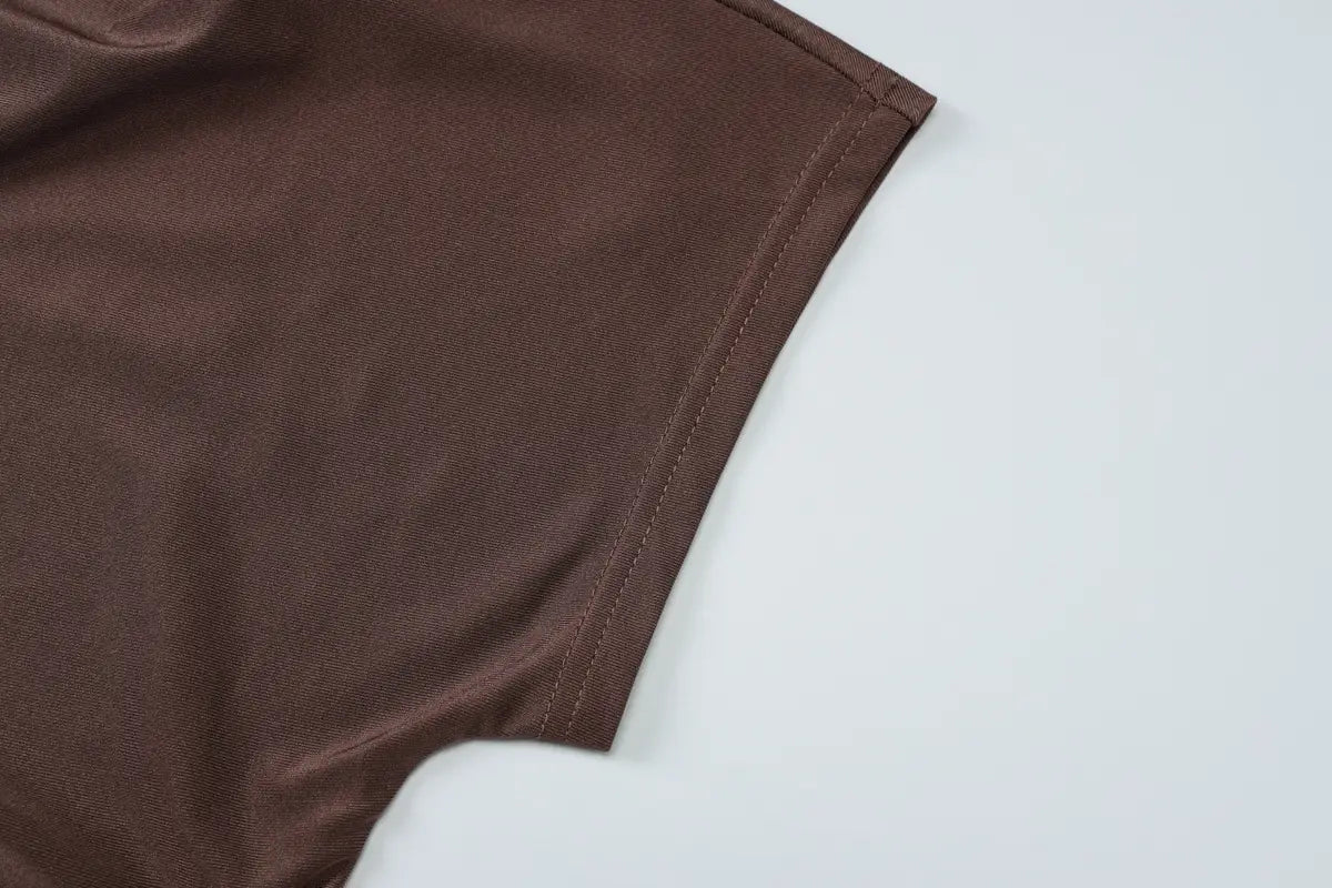 Women’s Fashion Slim Fit Sloping Shoulder Dress