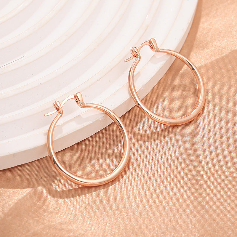 Eye-catching Accessories Fashion Simple Glossy Big Circle Earrings - Norellé