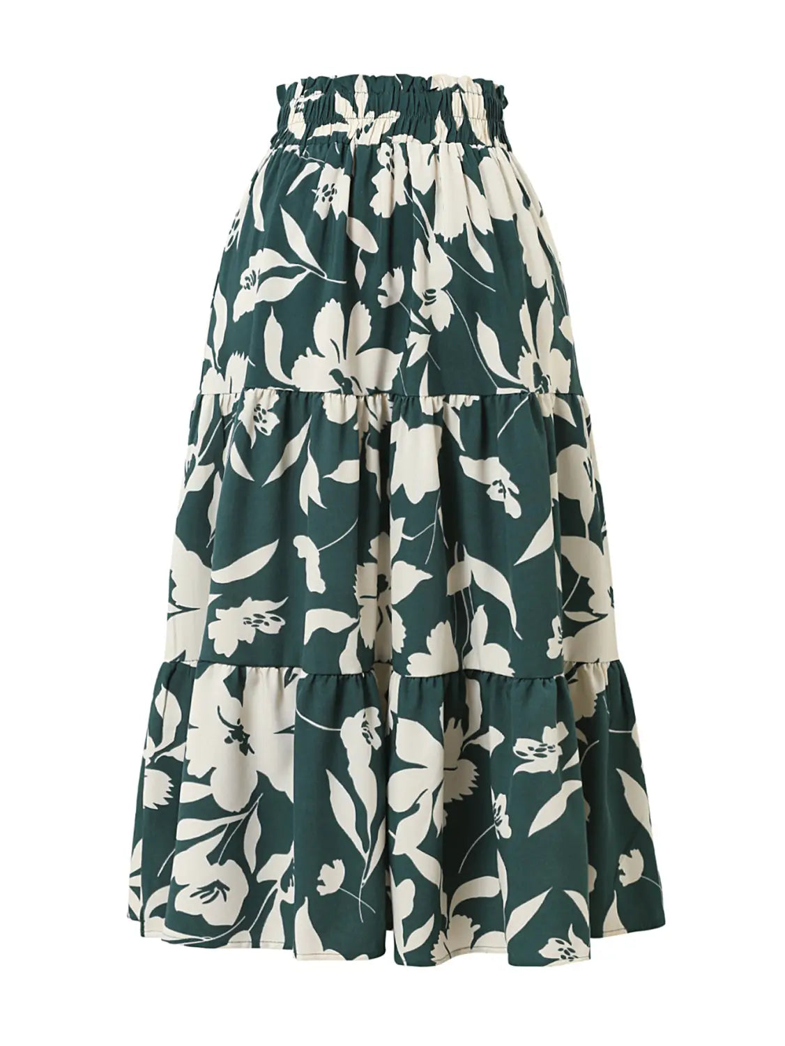 Printed A- Line Skirt Pleated Women