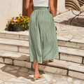 Split High Waist Elastic Waist Long Holiday Skirt - Norellé