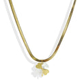 Lxalry 18K Gold Plated Double Luck Necklace  Four Leaf Clover Charm Hypoallergenic Jewelry Tarnish Free Gift For Women Wife Mom  Valentine S Day Birthday Everyday Elegance - Norellé