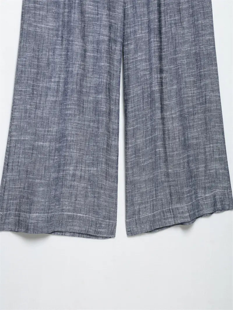 Pocket Decoration Short Shirt Trousers