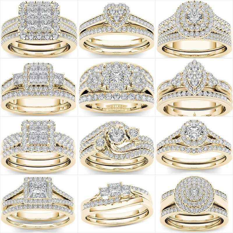 Couple Ring Gold-plated Inlaid - Norellé