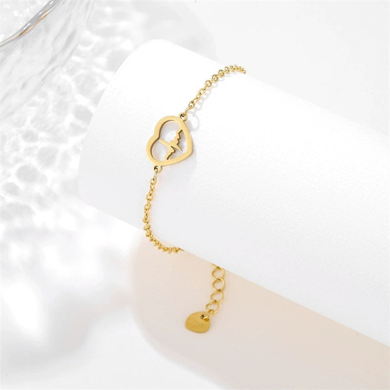 Women's Heart-shaped ECG Bracelet Versatile Hand Jewelry - Norellé