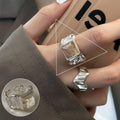 Shiny Geometric Ring Female Fashion Temperament Multi-layer Line Open Ring I - Norellé