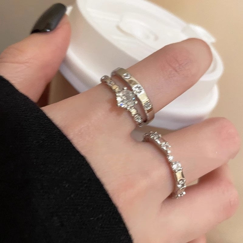 Korean Style Hot Refined And Simple Zircon Ring - Norellé