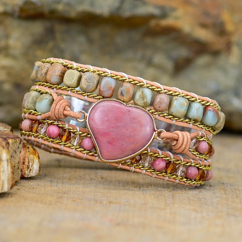 Fashion Irregular Heart Multi-layer Winding Bracelet - Norellé
