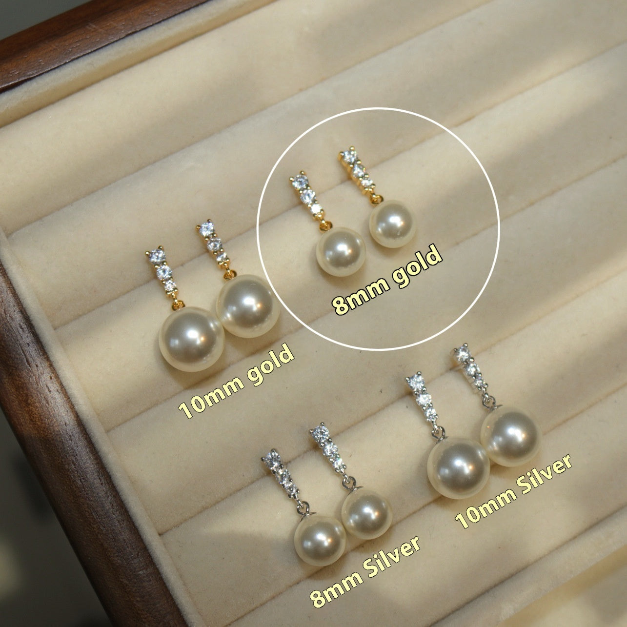 Pearl S925 Silver Stud Earrings For Women - Norellé