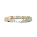 8mm Natural Stone Manatee Amazonite Bracelet - Norellé